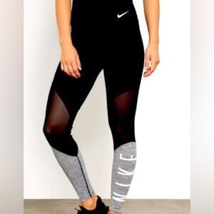 Grey & black Nike Leggings xs